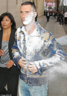 Adam Levine from Maroon Five attacked with Sugar