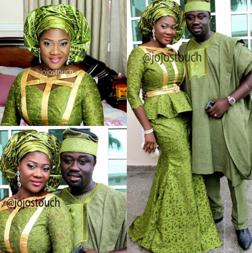 Mercy Johnson and Husband head to church for Child Dedication Today