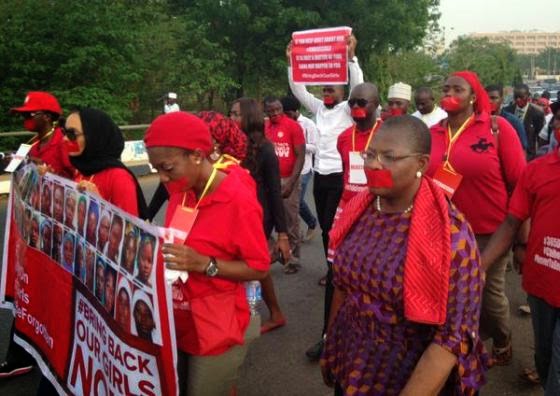 Bring Back Our Girls (BBOG) silent match yesterday