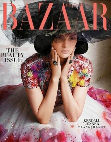Kendall Jenner poses for Harper Bazaar