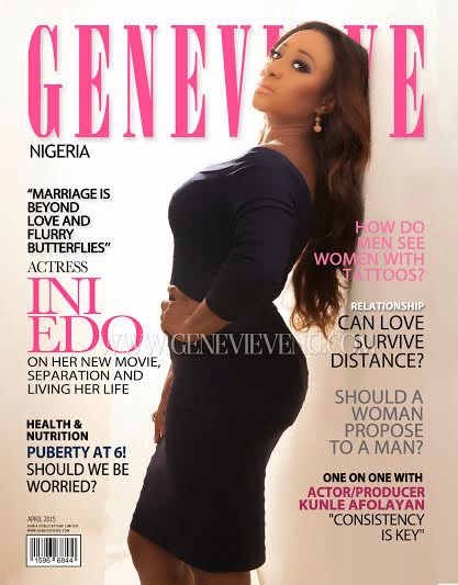 Ini Edo on April Issue of Genevieve Magazine