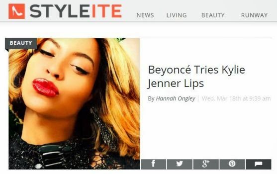 Why Would Beyonce try Kylie Jenner Lips?