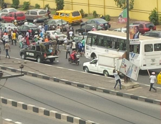 Good Example of Political Thugs along Ikorodu Road in Lagos