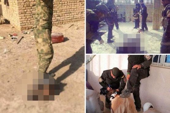 ISIS Prisoners tortured and beheaded by the Iraqi soldiers.