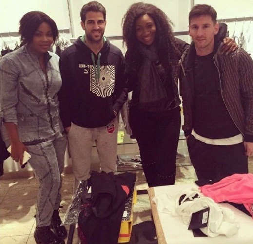 Messi and Fabregas caught shopping in London