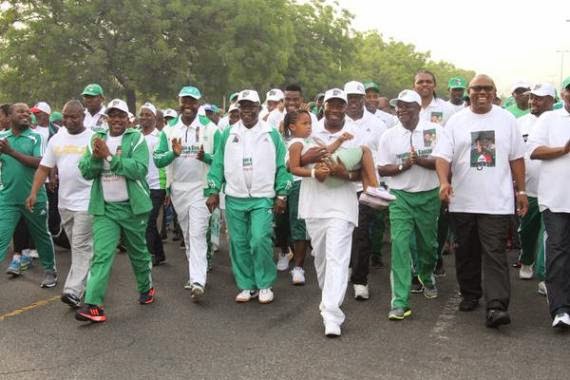Nigerian Sportsmen and Women Solidarity Rally for President Jonathan