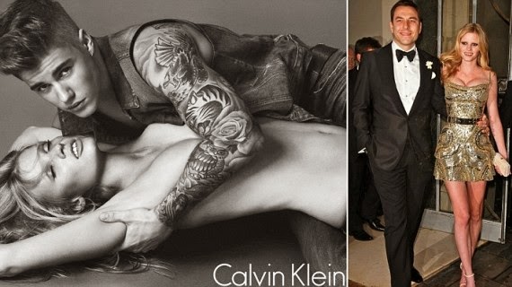 Justin Bieber's ads for Calvin Klein has caused a divorce