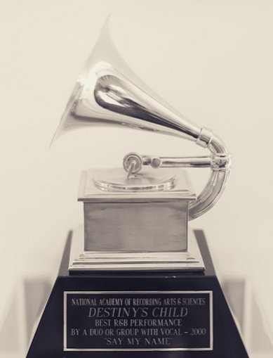 Beyonce shares 15 year old Grammy Award on Instagram