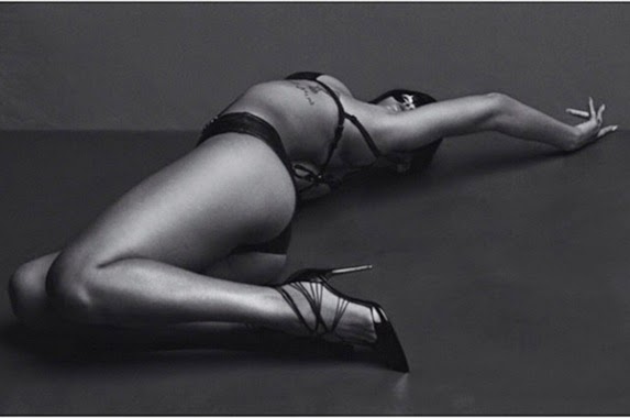 Rihanna poses for anOther Magazine in honour of Alexander McQueen
