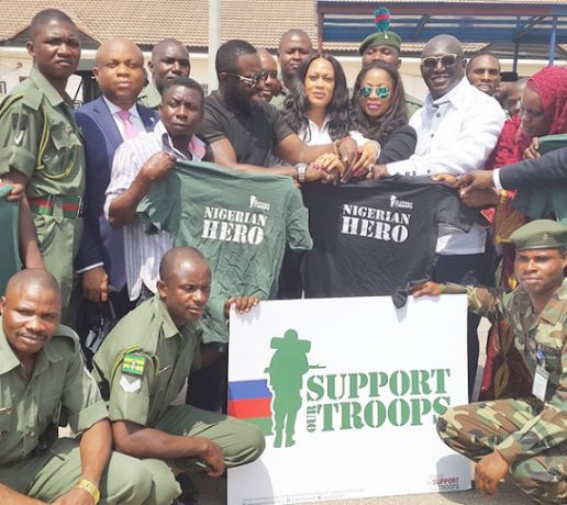 Support Our Troops group and Entertainers show support for Nigerian troops
