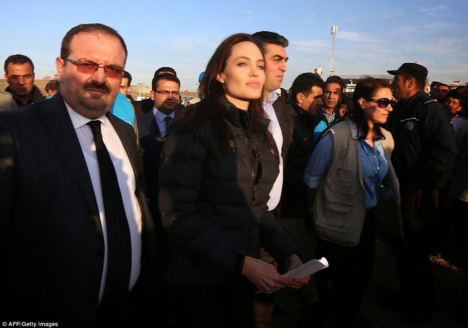 Angelina Jolie Meets Syrian/Iraqi Refugees
