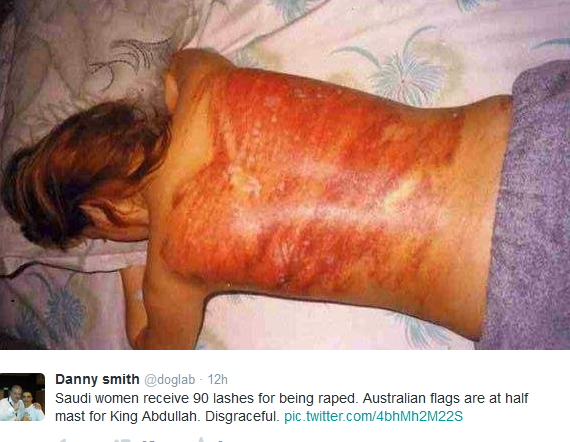 Saudi woman receives 90 lashes for getting raped