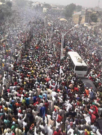 Massive turnout at APC rally in Kano today