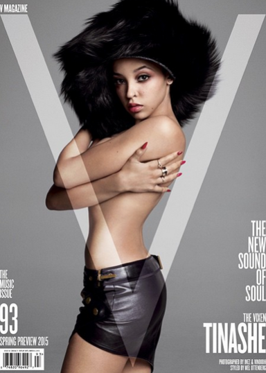 Singer Tinashe and FKA Twigs covers V Magazine January Issue