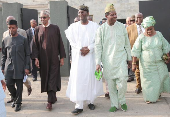 Buhari, Fashola, Osinbajo attend Lagos State Annual Thanksgiving