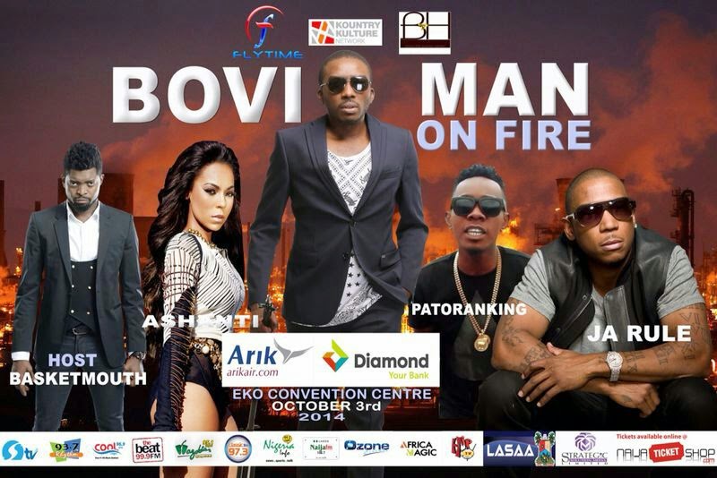 Bovi Man On Fire with Ashanti and Jarule October 3rd