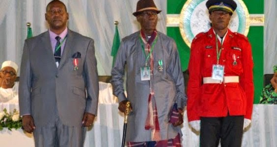 GEJ's cook, Taxi driver and Traffic Warden honored at 2014 National Awards