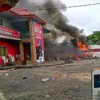 Ekiti boils as hoodlums destroy APC office, Gov declares 7pm-7am curfew