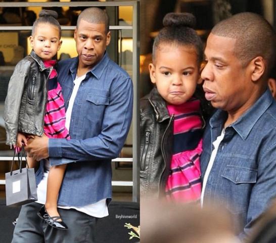 Jay z carrying Blue Ivy