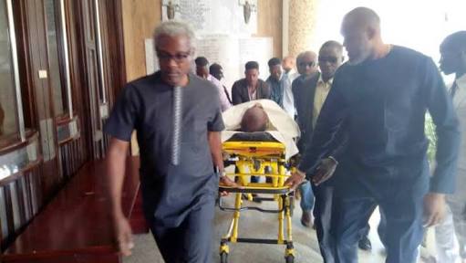Olisa Metuh Falls Down In Court - Collapses Before Trial Could Begin
