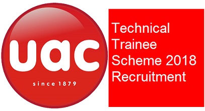 UAC of Nigeria Plc Technical Trainee Scheme in Onitsha, Jos and Lagos