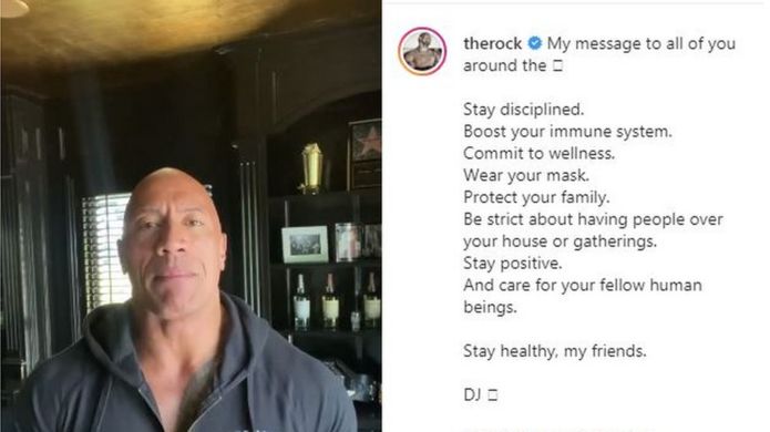 American Actor, 'The Rock' Claims All His Family Contracted Coronavirus